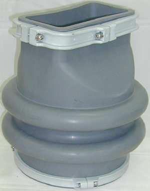 配管用ゴム伸縮継手『MECジョイント 角→丸直結型WR』