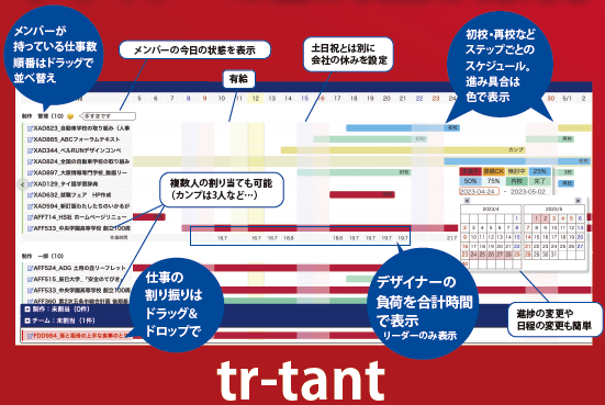 スケジュール管理ソフト『tr-tant(タント)』