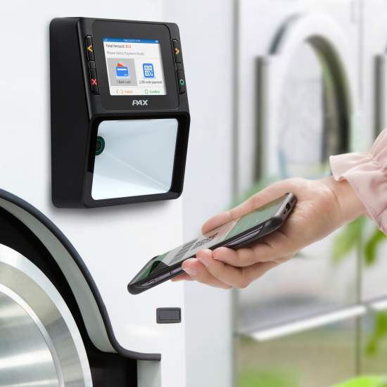 無人自動機をキャッシュレス化！組込型決済端末『PAX IM10』 PAY
