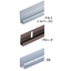 Mirror hardware [Aluminum short channel 10mm] <Aluminum>