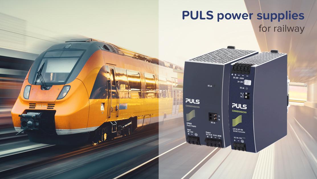 鉄道(EN 50155)用途向けプルスDINレール電源