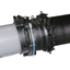 PVC pipe &times; ductile cast iron pipe, pipe fittings, large diameter spigot M joint