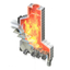 High durability, low cost hybrid structure stoker furnace.
