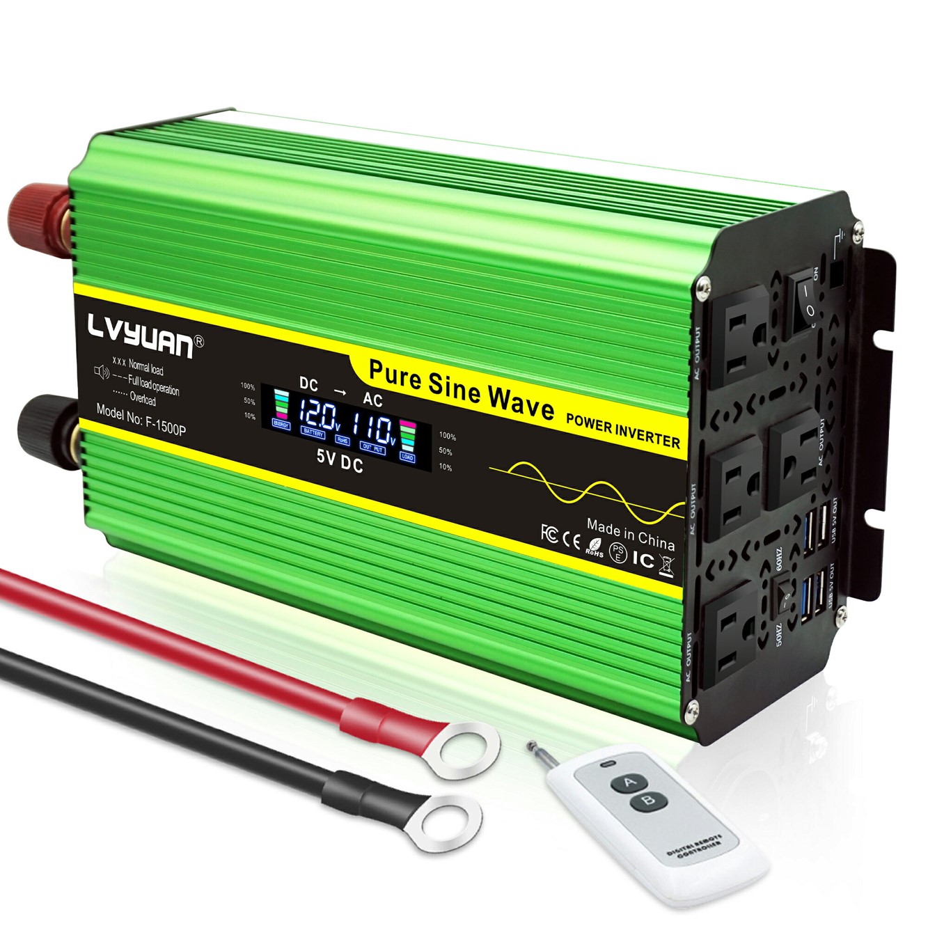 車載インバータ 正弦波 12V 4000W - 8000W タイガン | イプロス