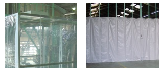 店舗・工場用テント・間仕切りカーテン