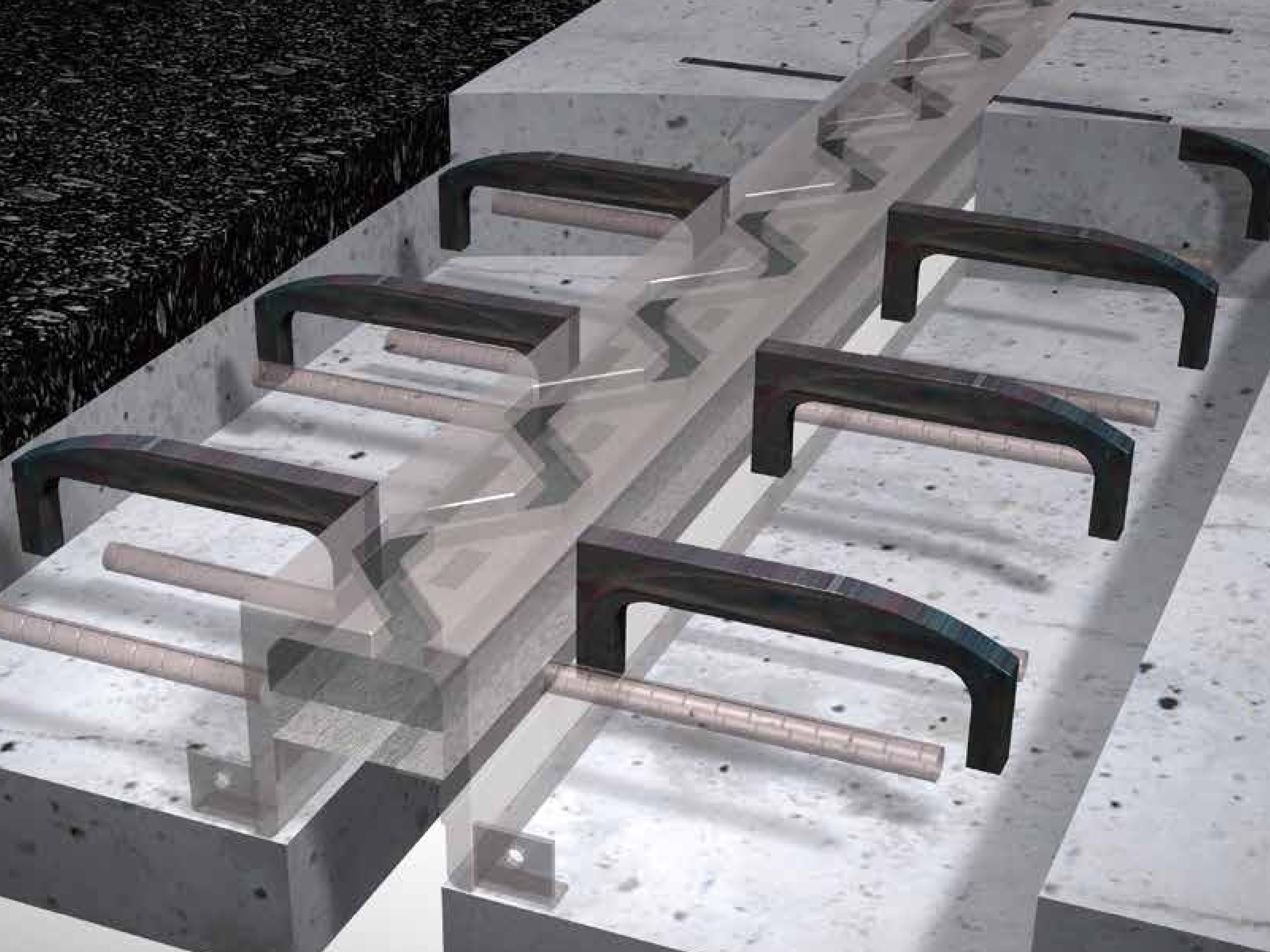 除雪装置誘導板『スーパーリブ SRS型』積雪地用