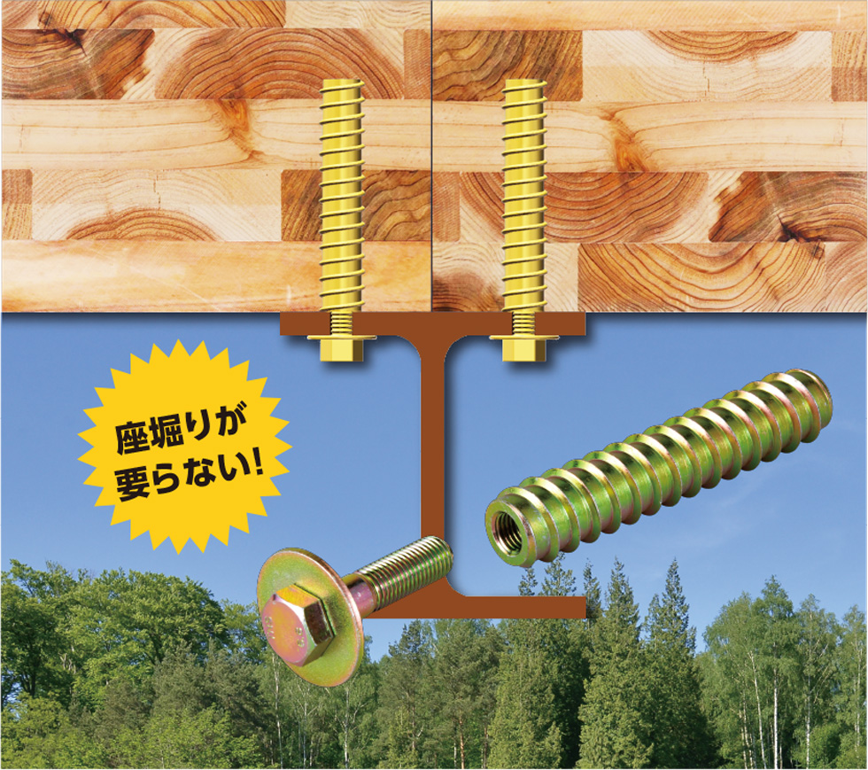 「T-LSB（トーネジ・ラグスクリューボルト）」