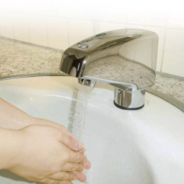 手洗い用センサー式自動水栓『デルオート』＜乾電池仕様＞ アメータ