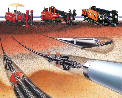 誘導式水平ドリル工法　アーバンノーディッグ工法