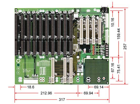 PICMG1.0バックプレーン「ACTI-14P4」