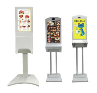 【手指除菌機能付属】LCDデジタルサイネージ・タッチモニター