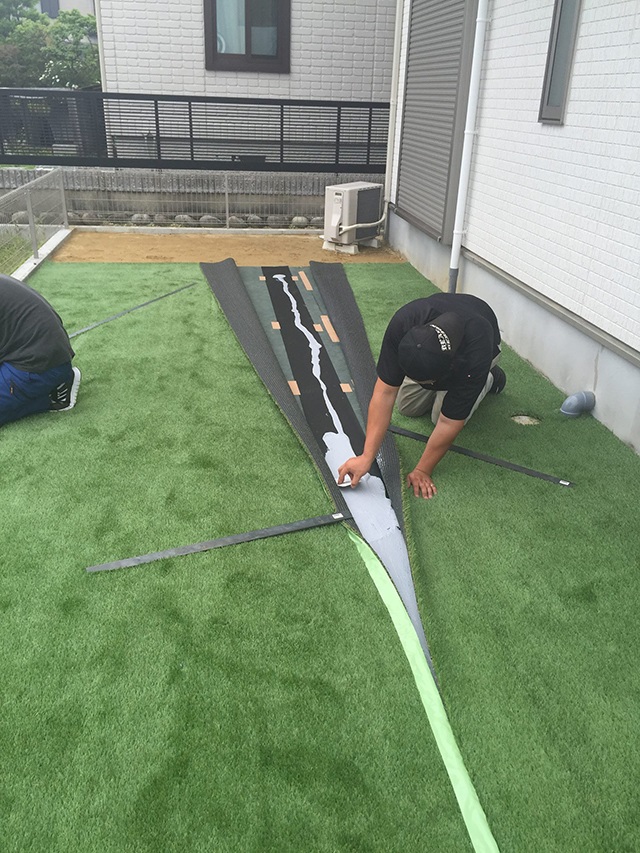 庭　人工芝事例 No.002　三重県桑名市安達様邸