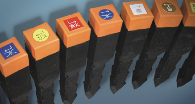 樹脂製地下埋設物表示杭　『SPパイル』