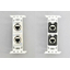 取付枠一体型コンセントモジュール CAT6A 2ノイトリック端子