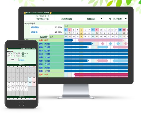 介護施設様向けベッドコントロールシステム『ひまわり』