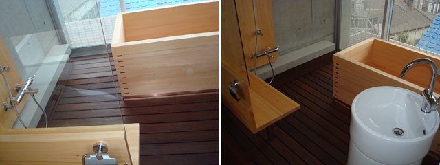 檜（ヒノキ）のユニットバス