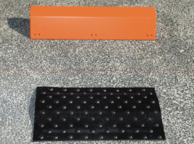 車止めシート『バックシート』【止まれ！を予告する】