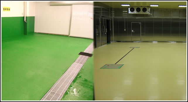 【工場が休みの日に合わせて短期施工】食品工場床