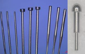 精密加工ピン、極細真直加工品