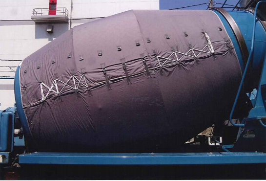 コンクリート冷却システム『ドラムクーリングカバー』