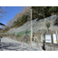 [Construction Example] Rockfall measures and prevention with rockfall protective nets. Road disaster prevention work.