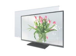 しっかりした厚みでテレビ画面の破損を防ぐ！テレビ用保護パネル