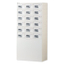 Numeric keypad safe deposit locker (3 rows, 6 tiers)