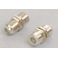 Coaxial connector relay adapter, both sides F-type female (panel mount type 75Ω)