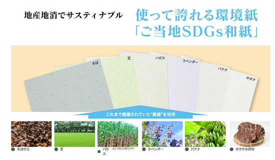 混抄紙の弱点を克服したご当地SDGｓ和紙『ご当地紙』