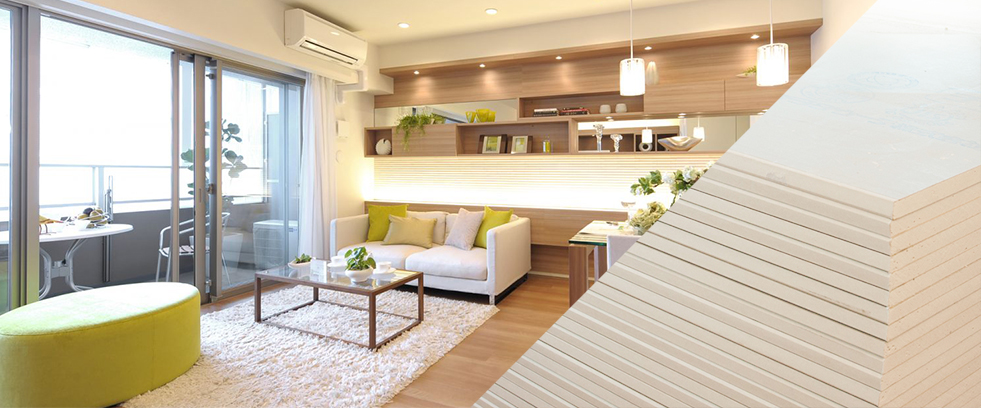 二次加工石膏ボード『リラックスウォール』