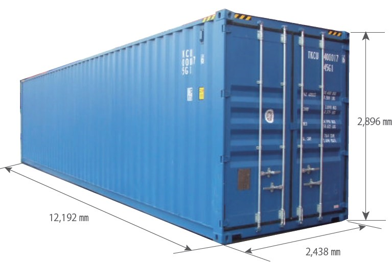 標準コンテナ『新造　40ftHCドライスチールコンテナ』