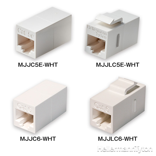 ネットワーク部材「モジュラージャック 中継アダプタJJ」 ヘラマン