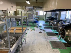 【施工事例】川崎市　O小学校　厨房床改修工事