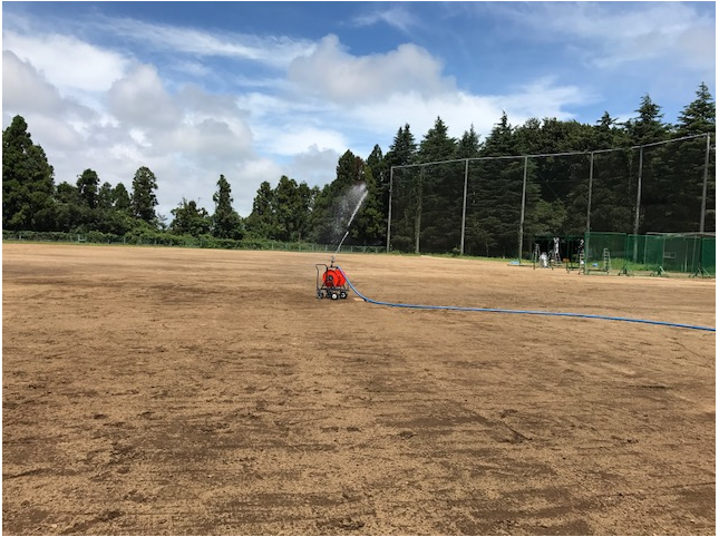 【スプリンクラー納入事例】茨城県立M高校野球部 様