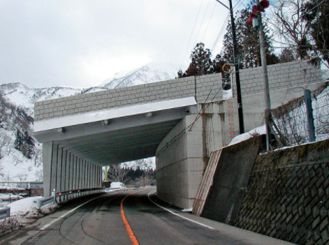 防雪・防災PC構造物『スノーシェッド』