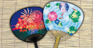 オリジナルデザインうちわ　制作サービス