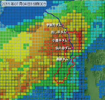 ハイブリッド降雨予測システム