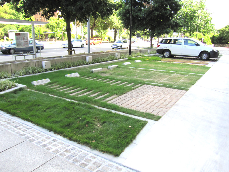 駐車場緑化システム『グラスインターフィフティ』