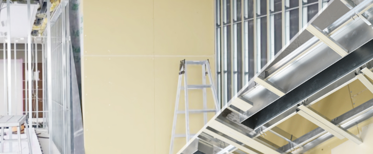 【LGS・軽鉄素材での天井・壁の造作】軽天工事