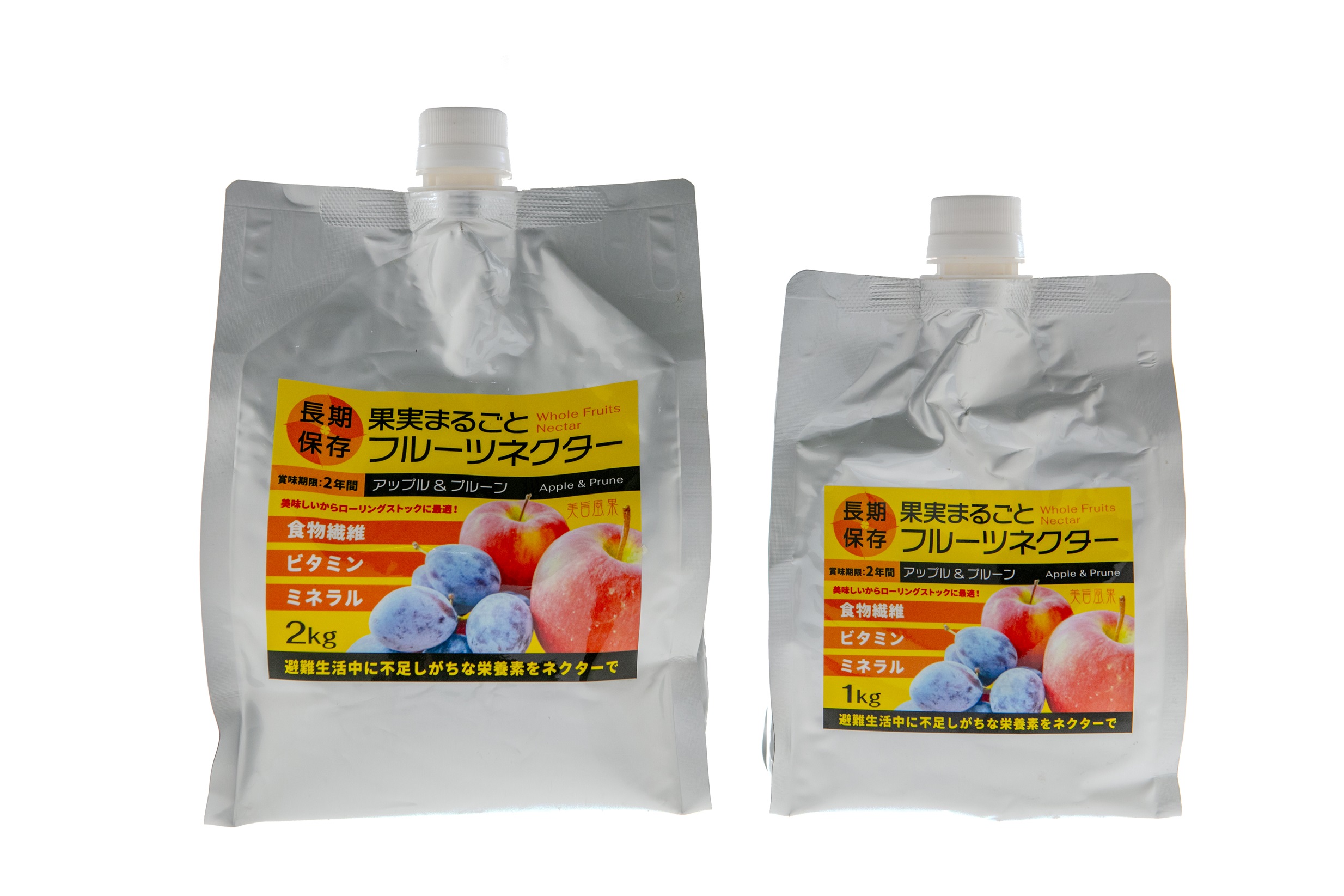 長期保存 果実まるごとフルーツネクター（リンゴ＆プルーン味）