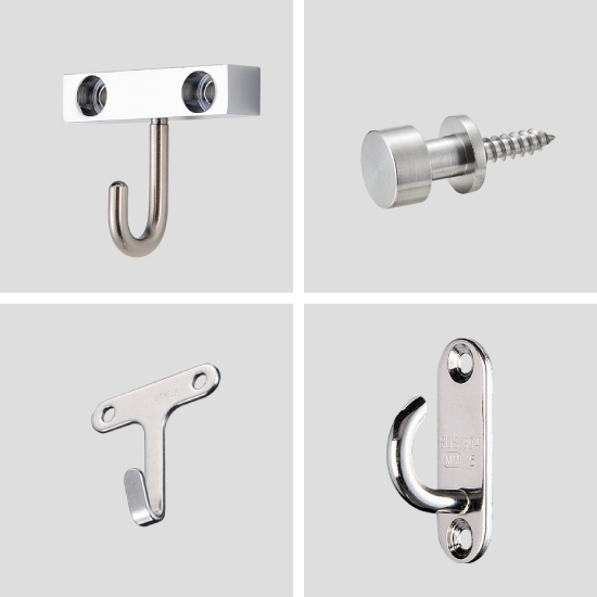 ビスで取付『壁面用フック』