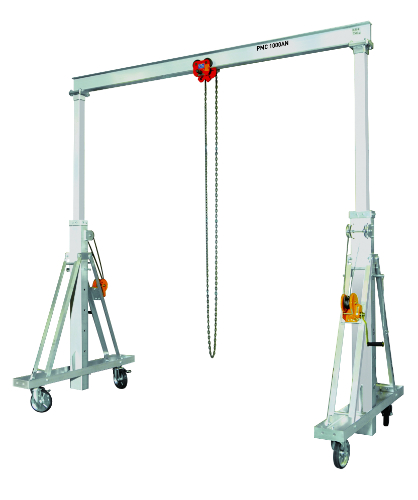 PMC1000AN アルミ製ポータブル門型クレーン（伸縮型） スーパーツール