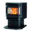 Semi-closed pellet stove "EF3Bi FS"