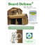 The borate treatment uses a boron-based wood preservative and termite repellent called "Board Defense."