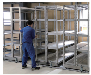 レール式移動棚