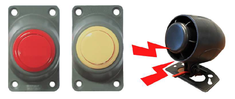 置き去り防止車内確認ブザー『SOS-0006』