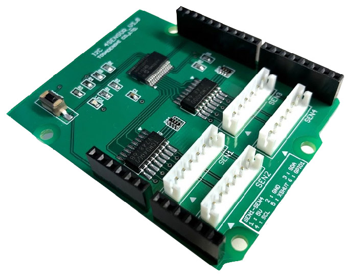 I2C_4SENSOR基板(VL53L0Xシールド)