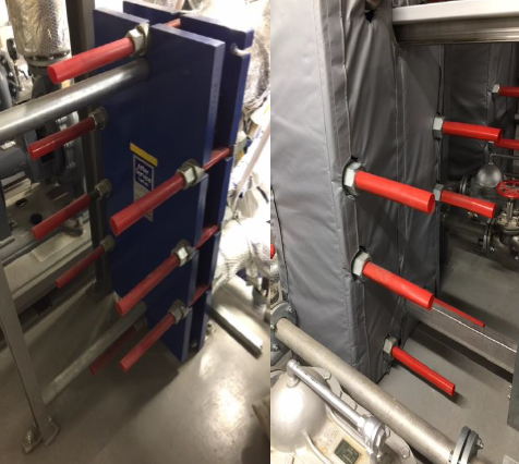 【熱交換器断熱マジック導入事例】某飲料メーカー工場