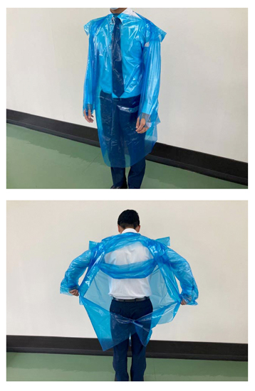 PE製防護ガウン
