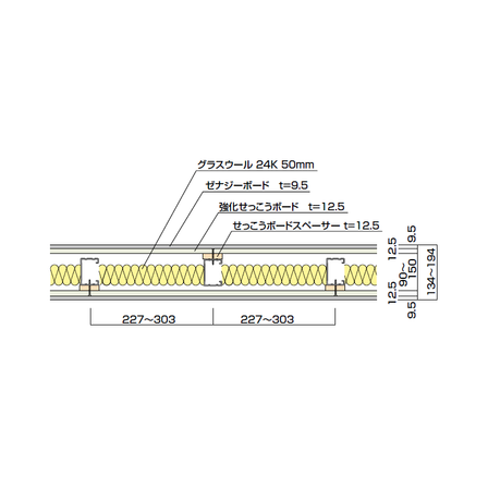 耐火遮音壁「ゼナジーウォール12SP・G」1.png